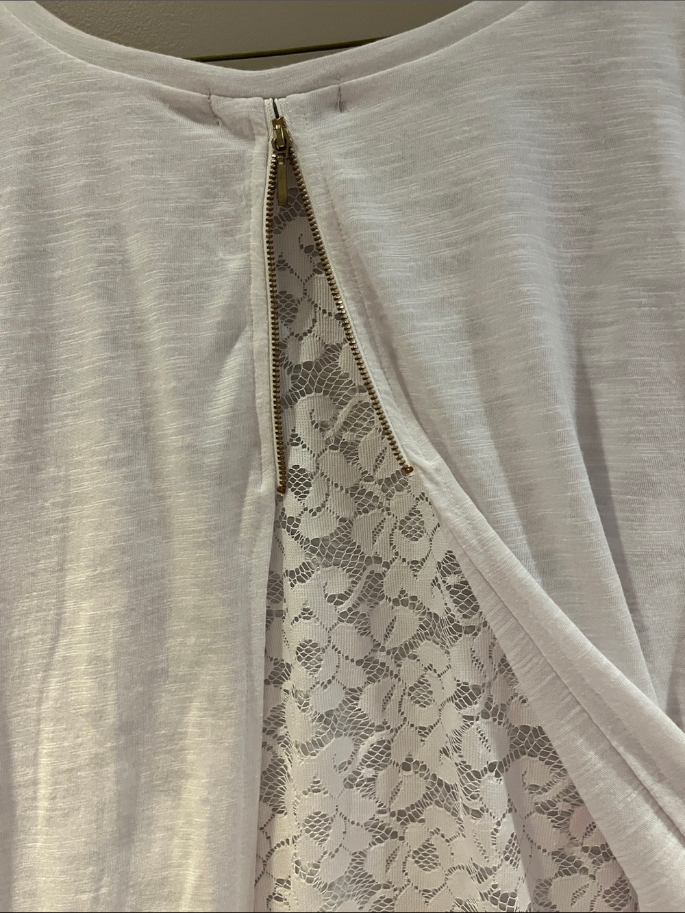 Jessica White Long-Sleeve Slub Knit Tee
